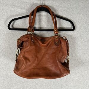 Sundance shoulder bag brown leather slouchy clasp mid size purse
